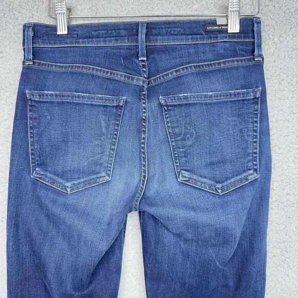 Citizen of Humanity‎ Rocket Crop High Rise Skinny Jeans Womens 26 Blue Mid Rise - Picture 6 of 14